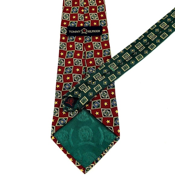TOMMY HILFIGER Mens Necktie 100% Silk Tie - Picture 3 of 3